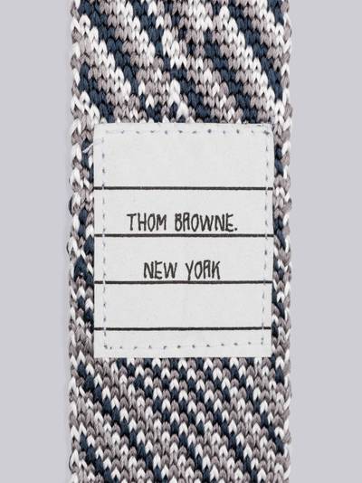 Thom Browne Silk Knit Jacquard Tartan Tie outlook