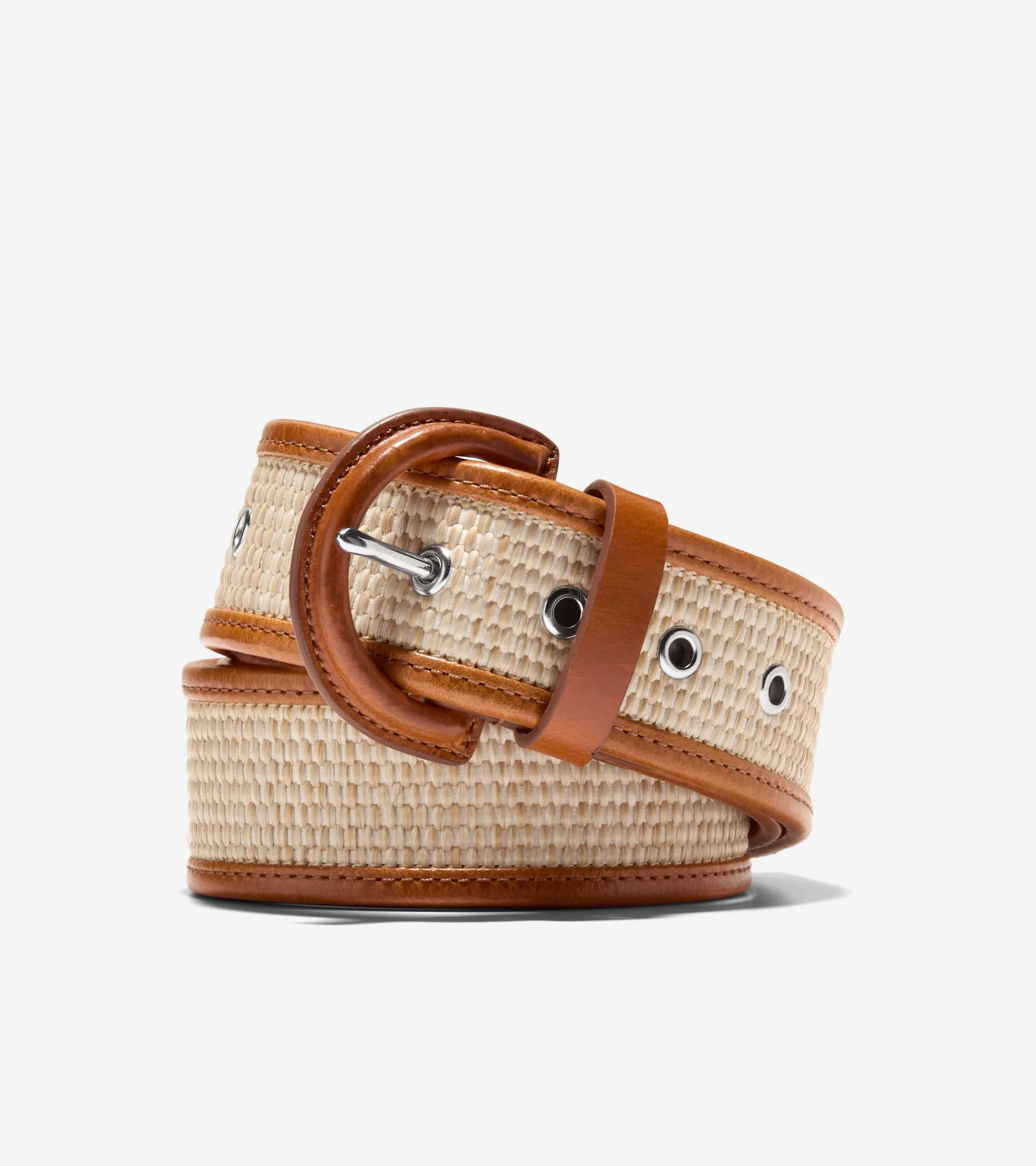 Women's 45MM Raffia Textured Belt - 1