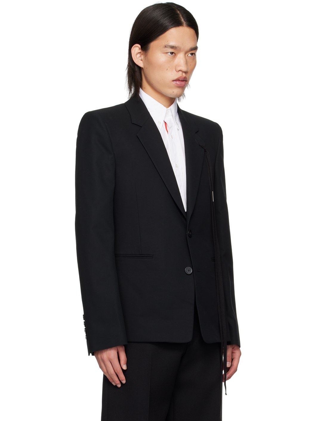 Black Fitted Blazer - 2