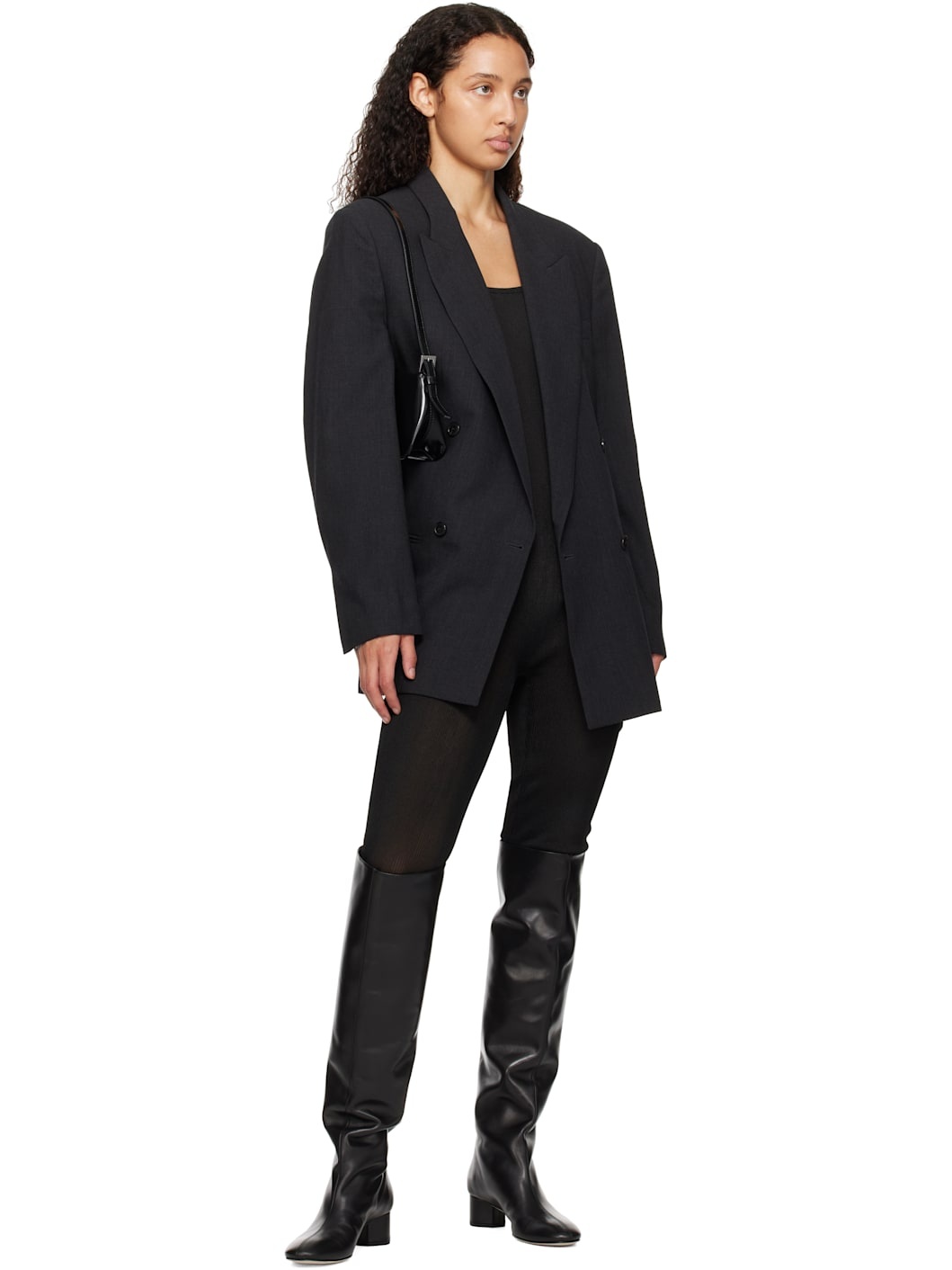 Black Willa Over-Knee Boots - 5