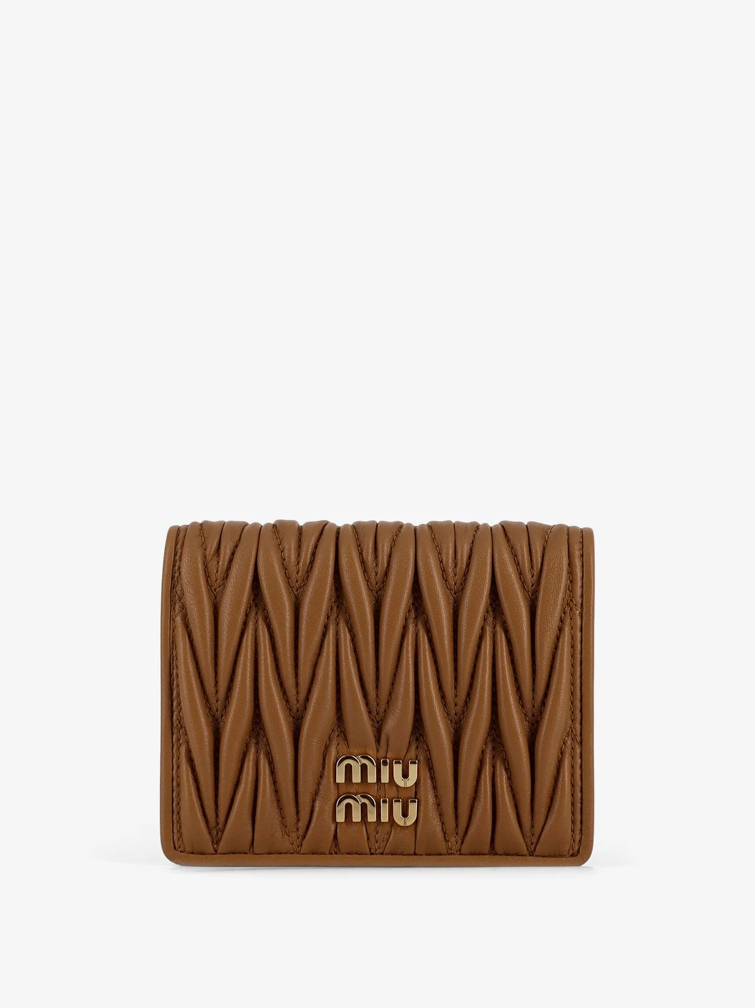Miu Miu Women Quilted Leather Wallet - 1