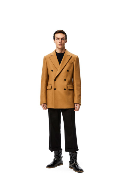 Loewe Double-breasted jacket in wool and cashmere outlook