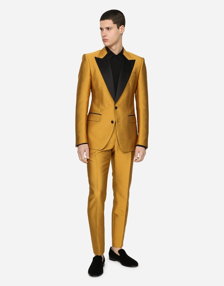 Herringbone jacquard Sicilia-fit tuxedo suit - 2
