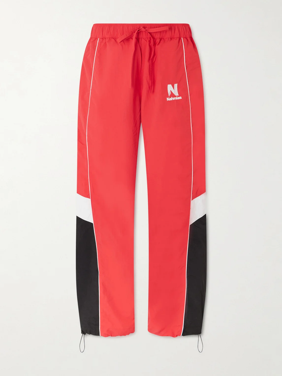 Straight-leg Logo-Embroidered Nylon Trousers - 1