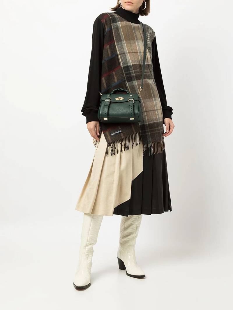 Mulberry mini Alexa heavy-grain satchel bag outlook