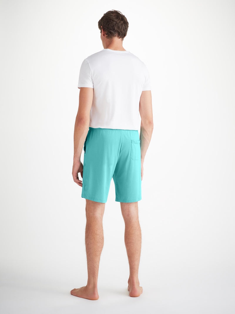 Men's Lounge Shorts Basel Micro Modal Stretch Turquoise - 4