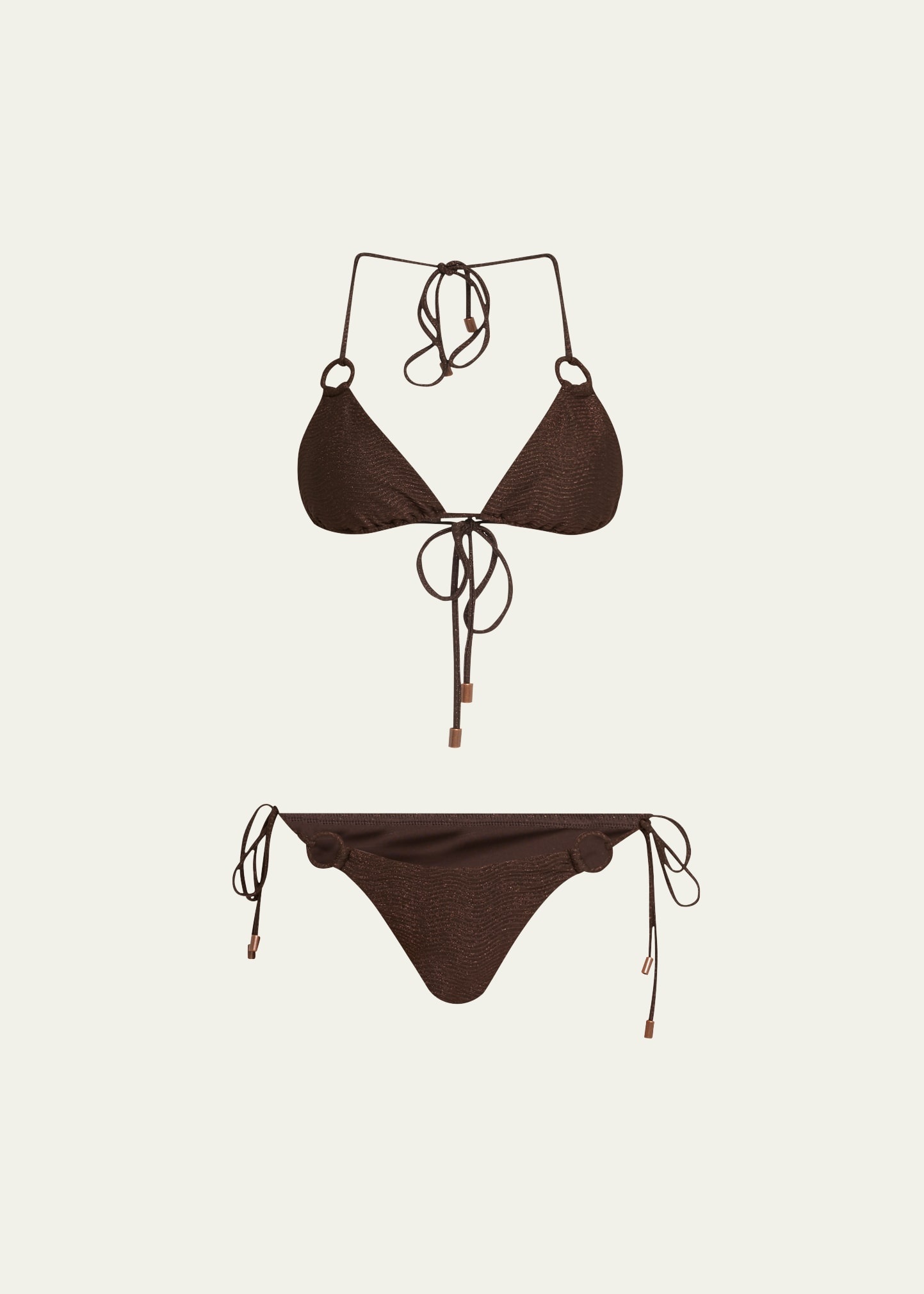 Coco Texture Ring Two-Piece Swimsuit - 1