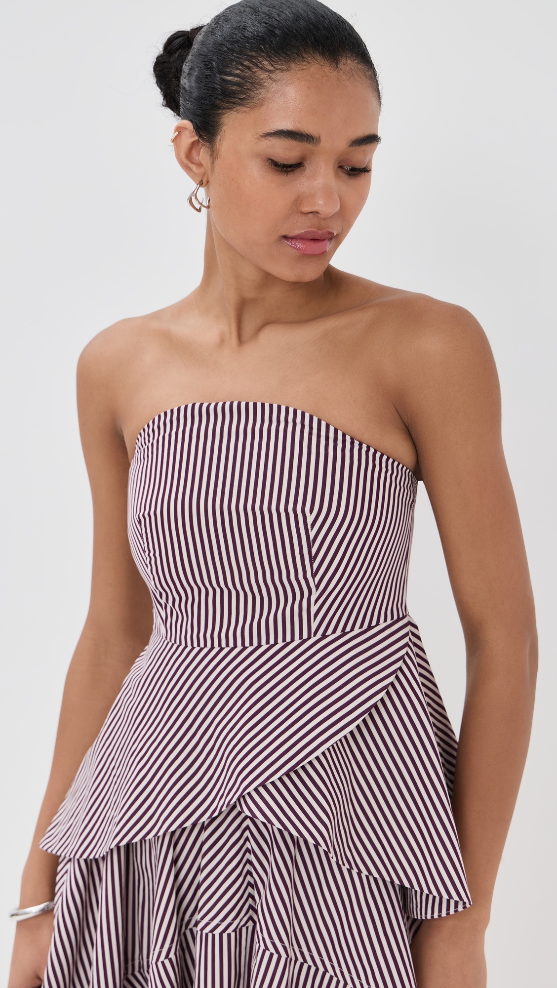 Volans Striped Organic Cotton Petal Top - 1