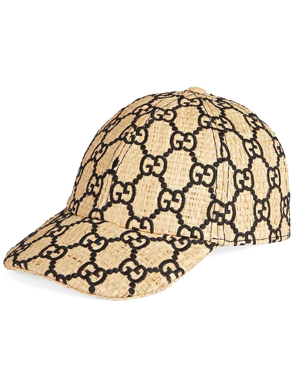 GG baseball cap with snakeskin - 1