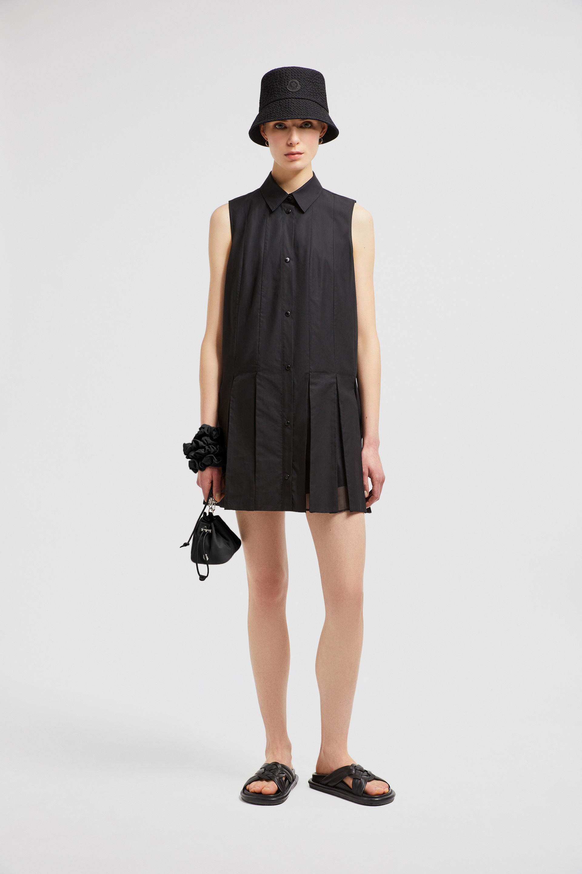 Cotton & Silk Mini Shirt Dress - 2