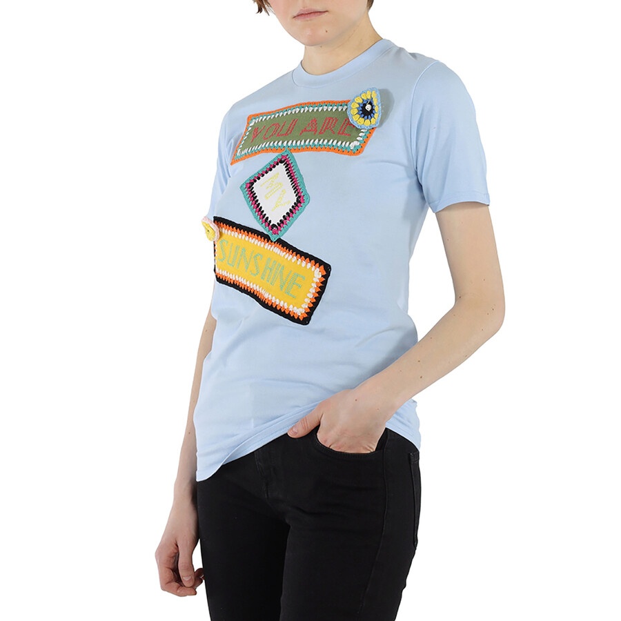Michaela Buerger - Michaela Buerger Ladies T-Shirt Blue Classic - 2