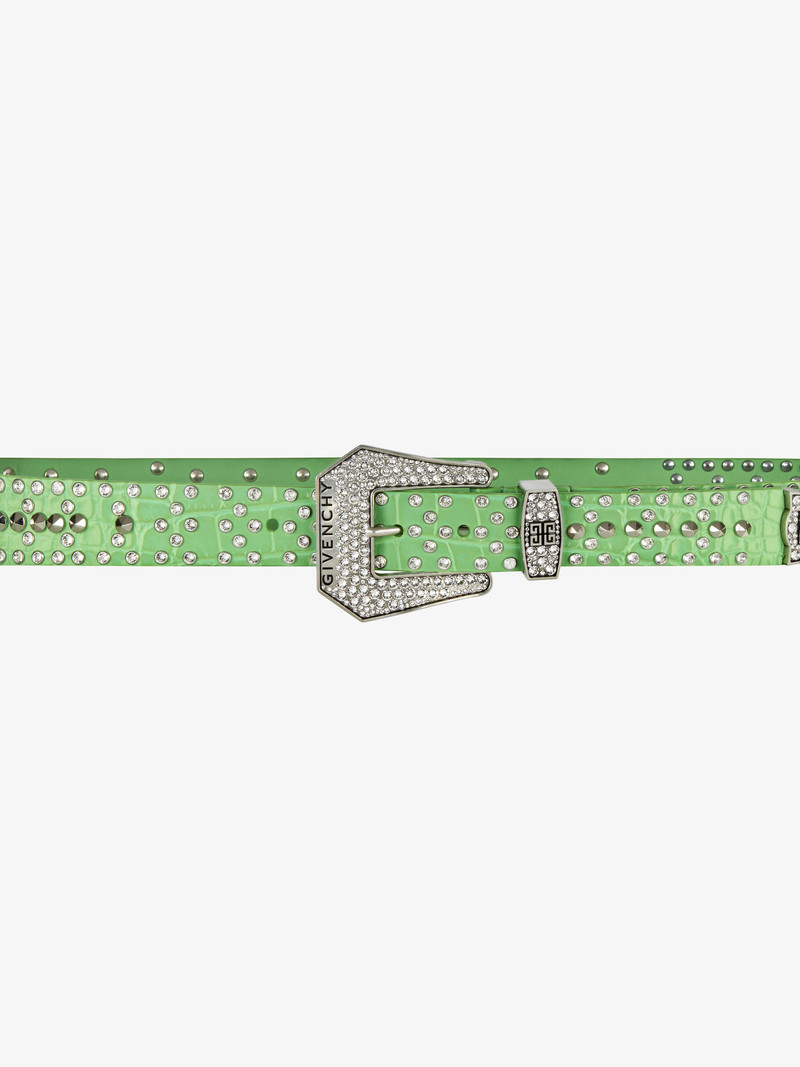Givenchy BELT IN LEATHER WITH STUDS AND CRYSTALS outlook
