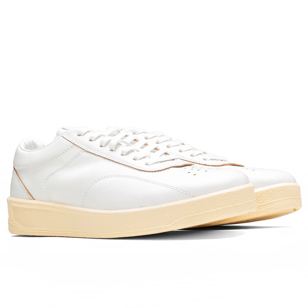 JIL SANDER COW LEATHER W/ CONTRAST BASE - WHITE - 2