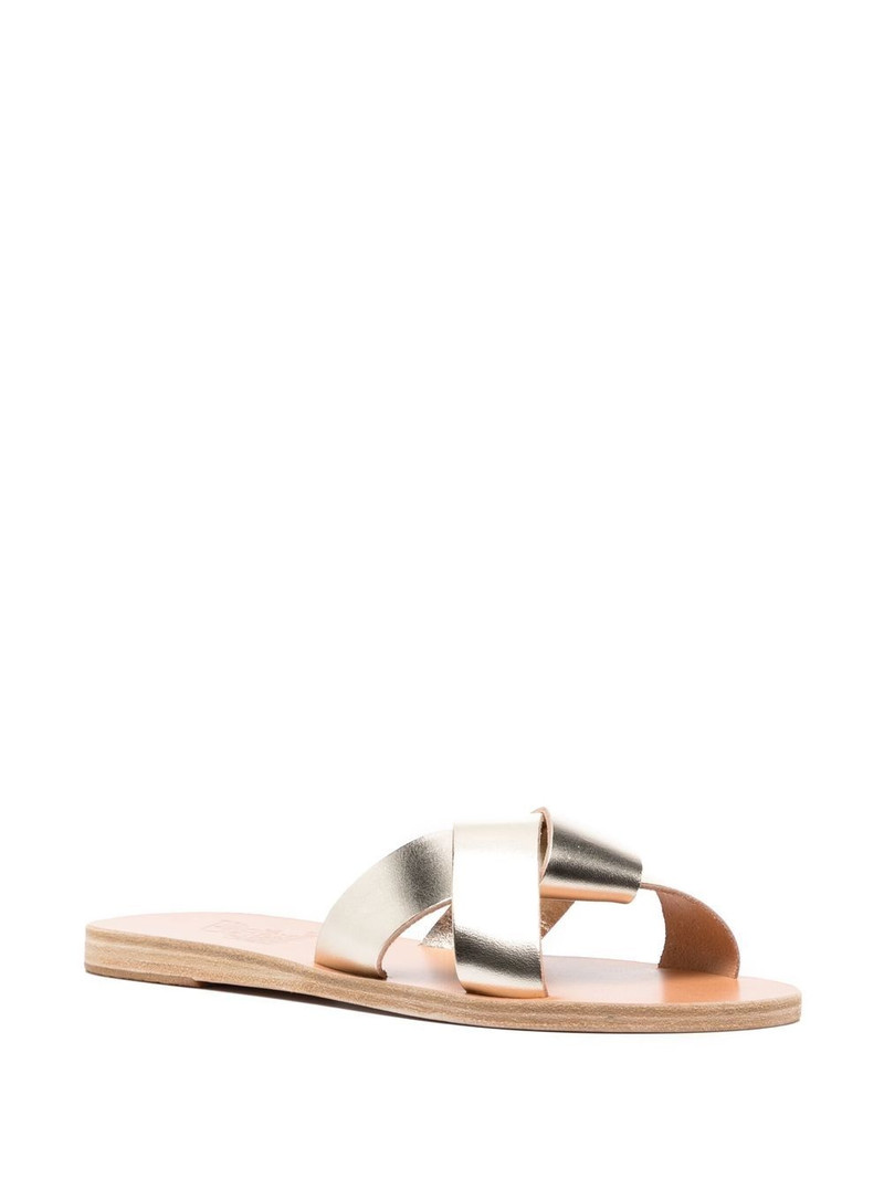 ANCIENT GREEK SANDALS Crosta metallic sandals outlook