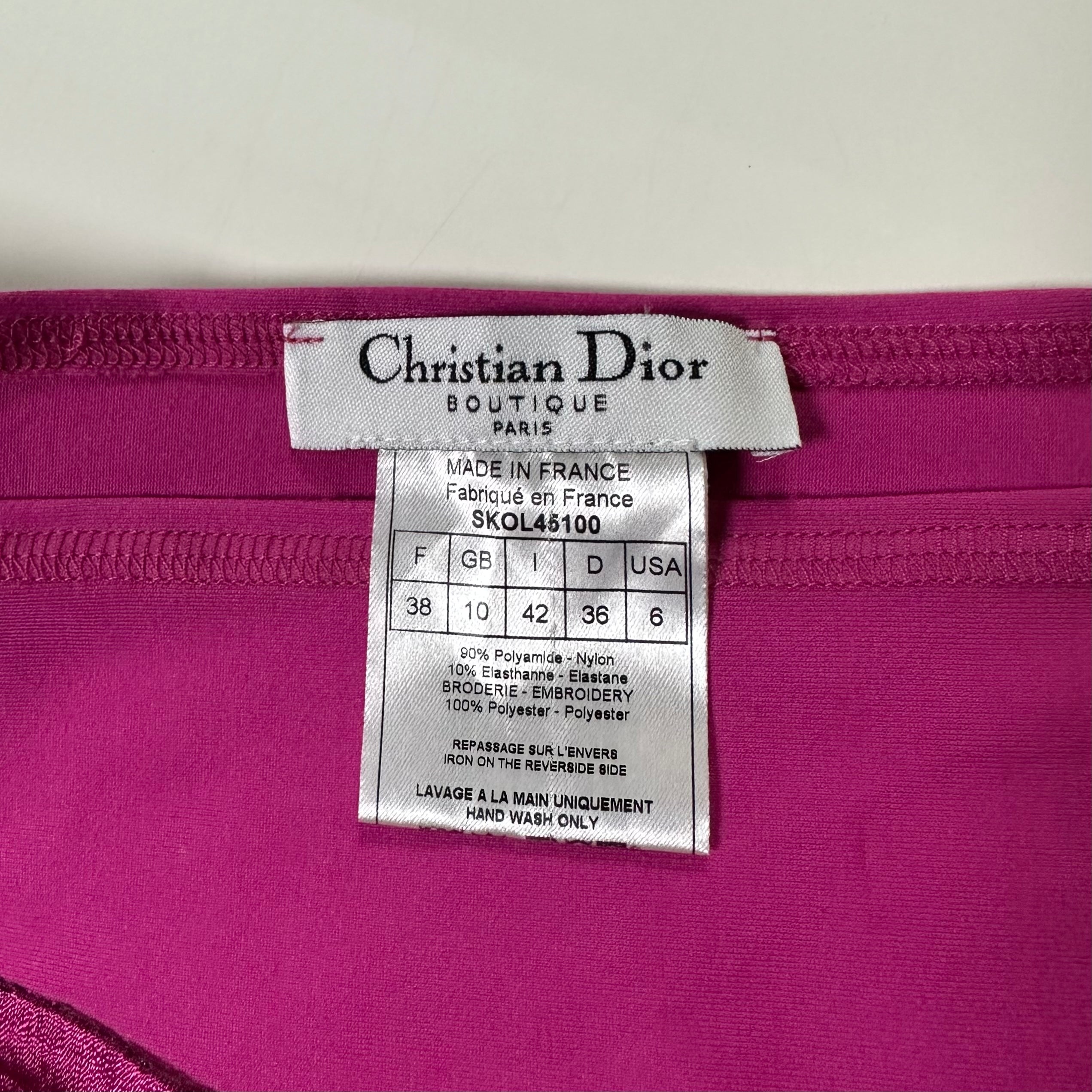 CHRISTIAN DIOR Fall Winter 2004 "I Heart Dior" Embroidered Logo Long Sleeve T-Shirt - 5