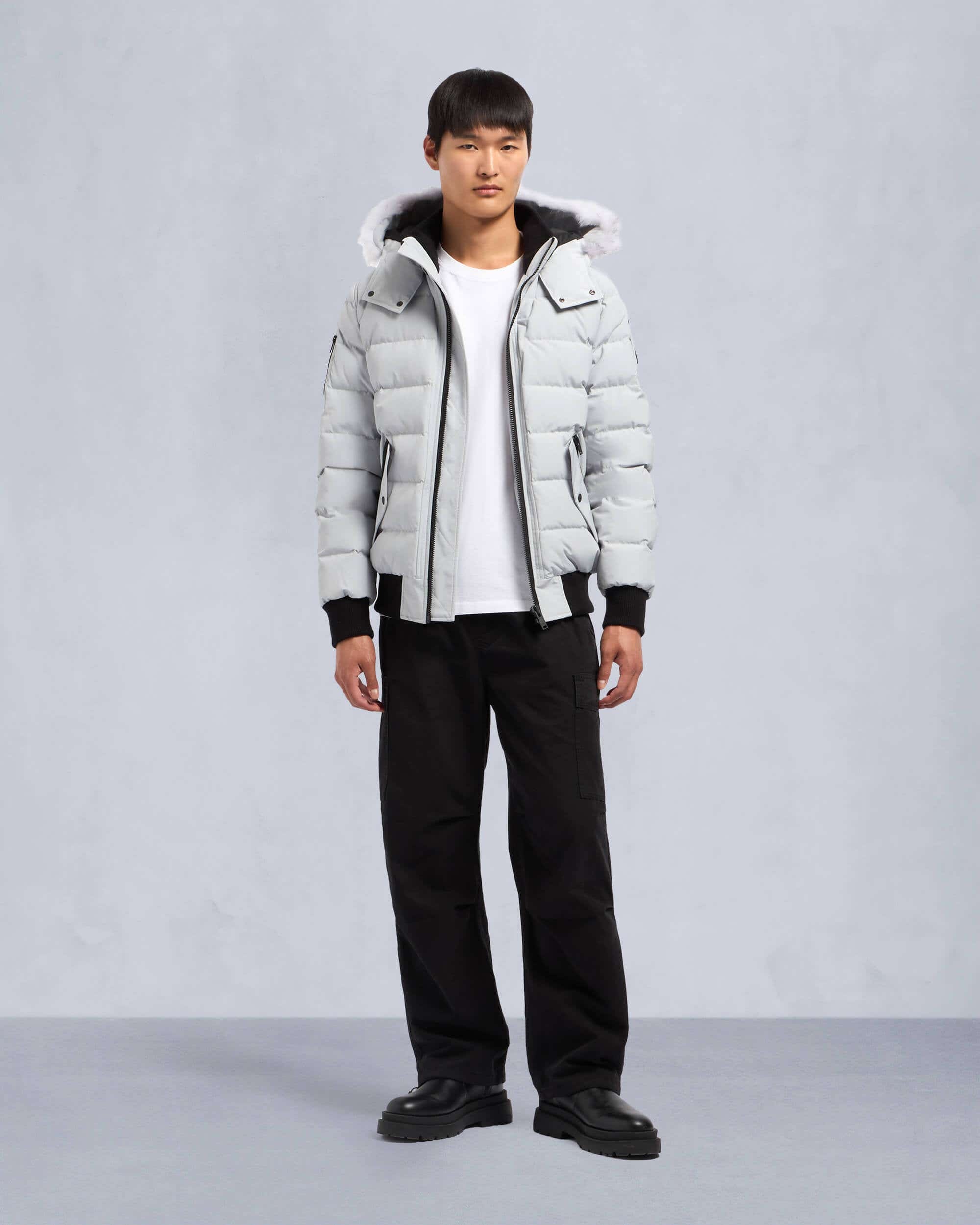 ONYX SCOTCHTOWN SHEARLING BOMBER JACKET - 2