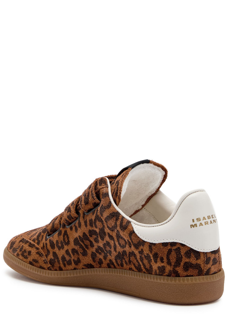 Isabel Marant Étoile Isabel Marant étoile Beth Leopard-print Brushed Suede Sneakers outlook