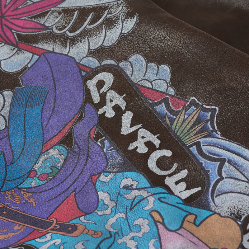 SUSANOO LEATHER FLIGHT JACKET BROWN 4