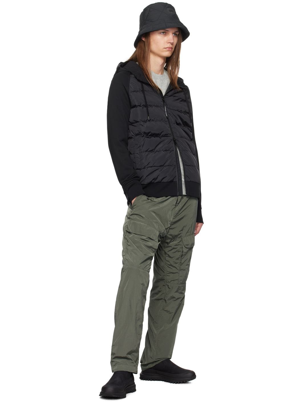 Black Hybridge Huron Zip Down Jacket - 5