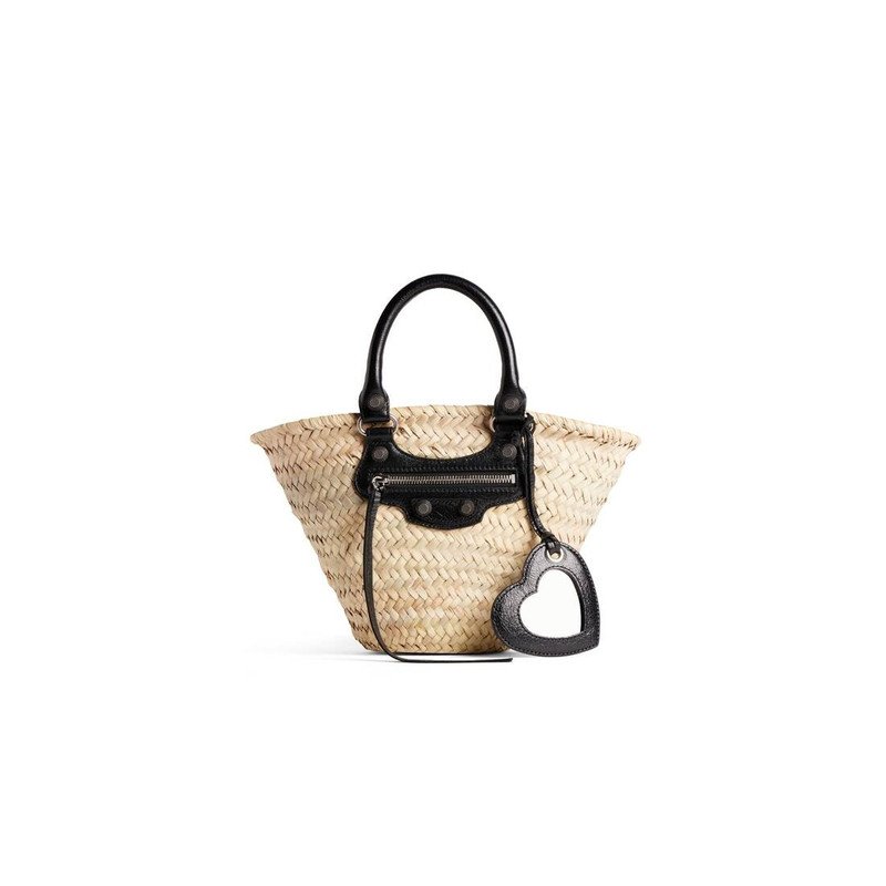 Women's Le Cagole Small Basket  in Natural 1