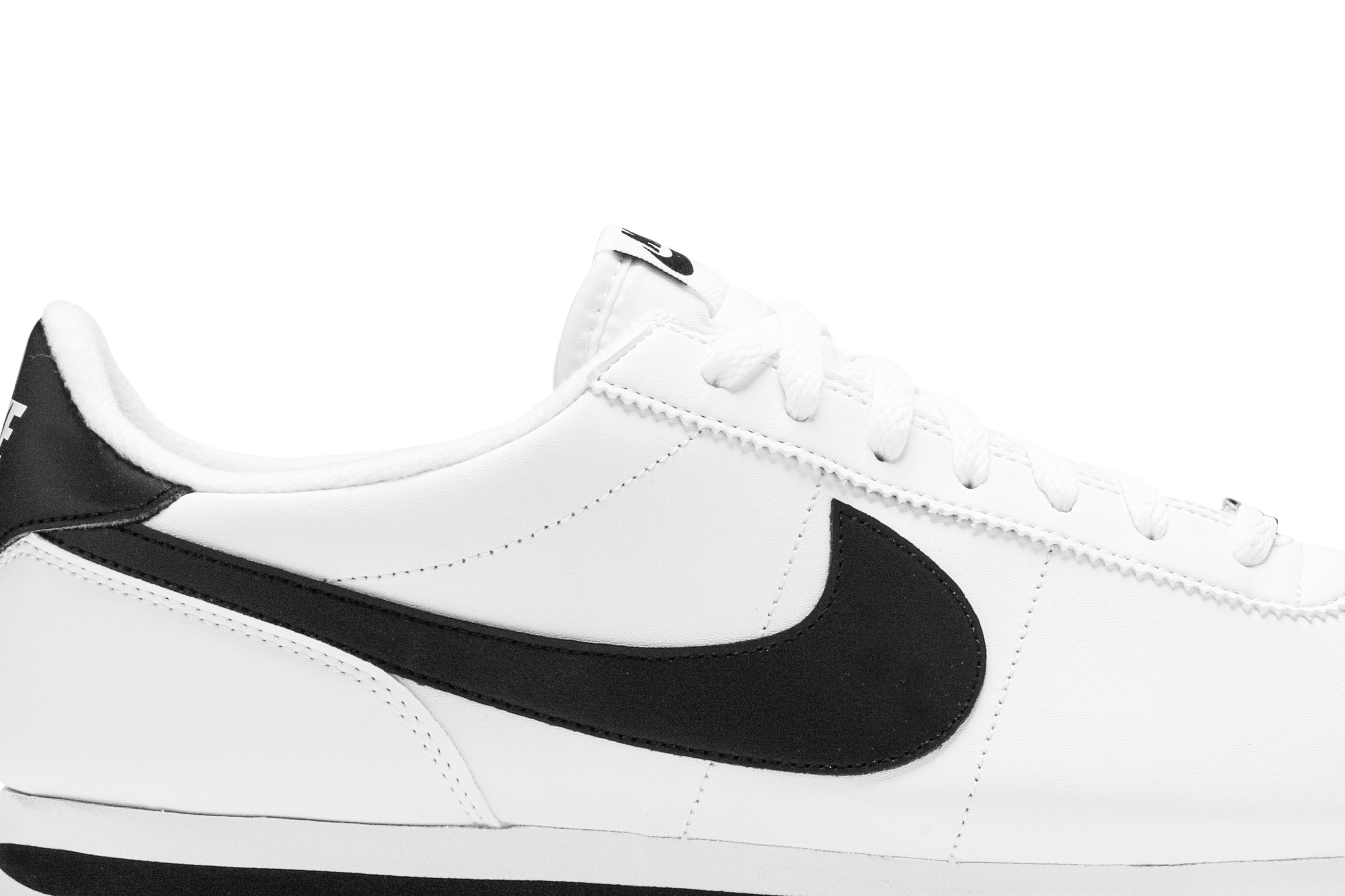 Cortez Basic Leather 'White Black' - 2