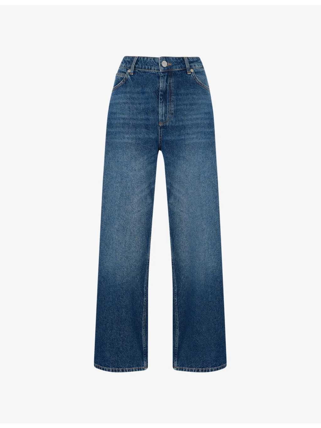 Straight Ankle-Length Denim Jeans - 1