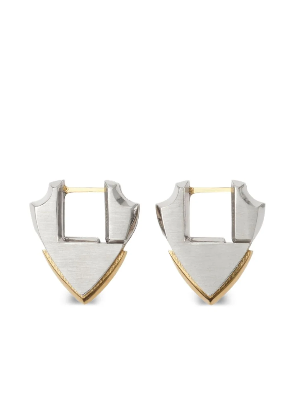shield-shaped earrings - 1