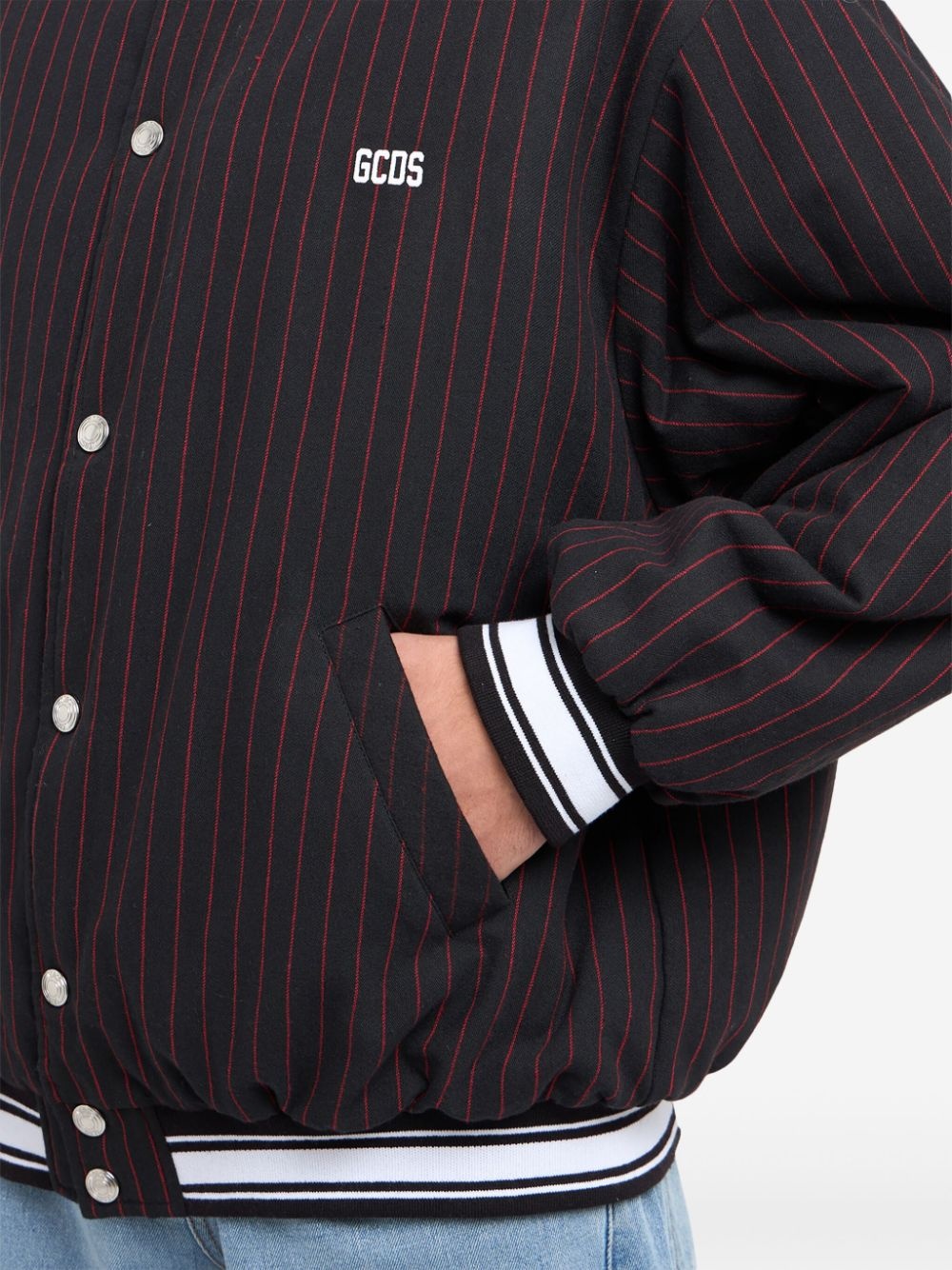 Pinstripe Clown bomber jacket - 5
