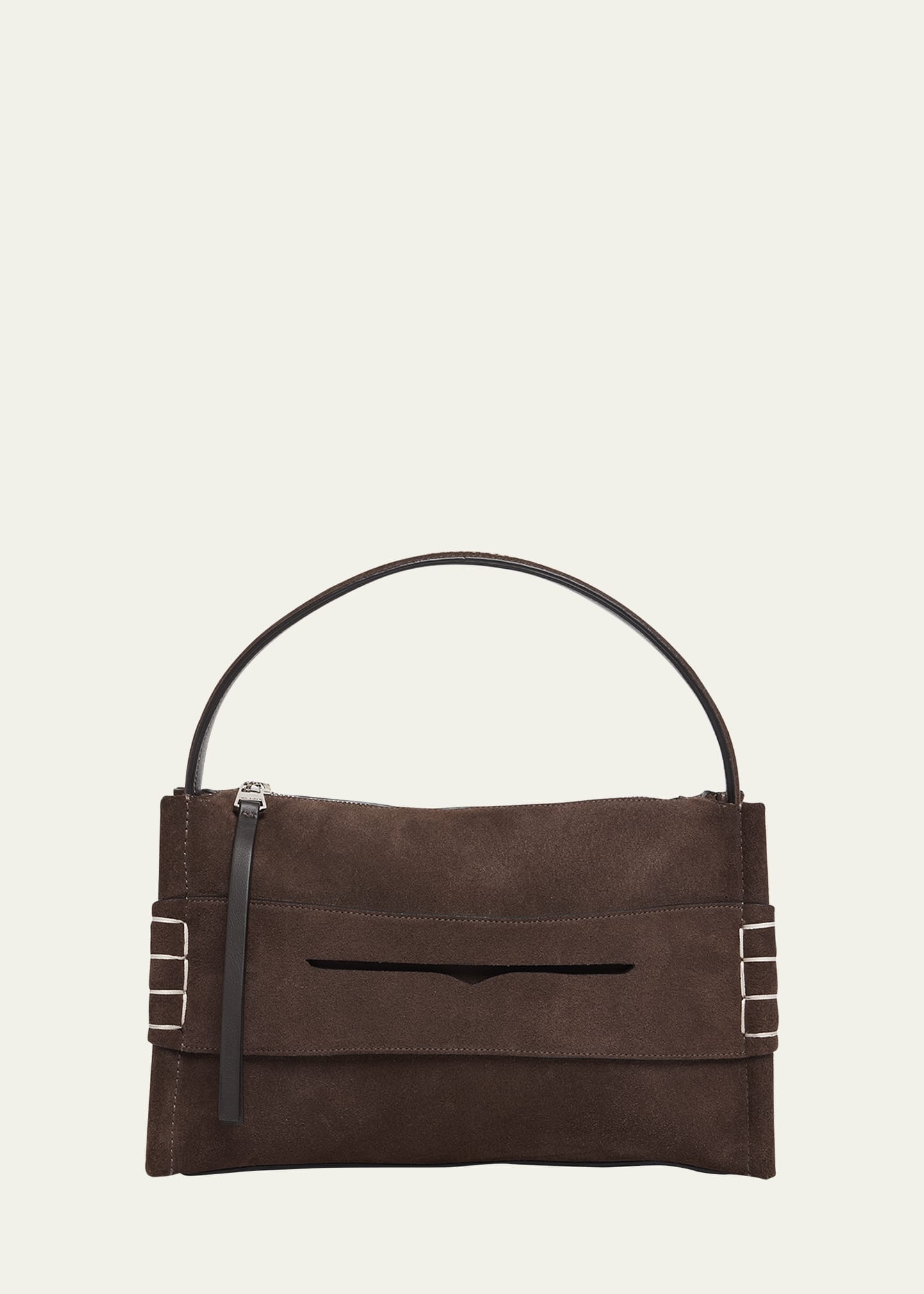 Loafer Suede Crossbody Bag - 1