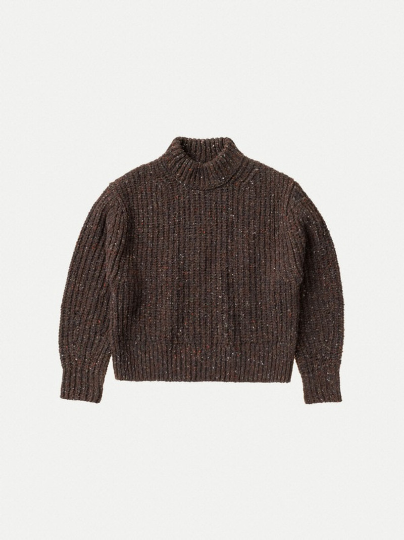 Elsa Rib Knit Brown 1