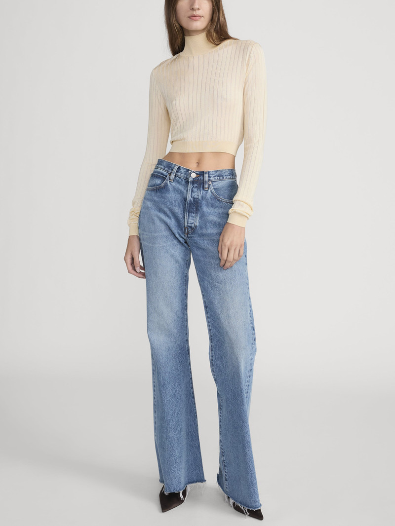 FRAME The Crop Fitted Turtleneck outlook