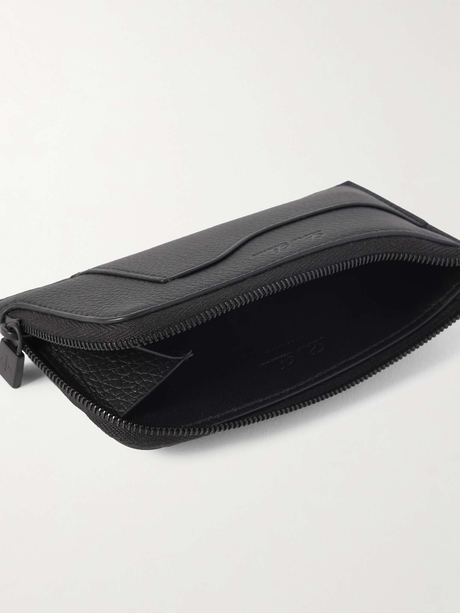 Textured-Leather Zipped Cardholder - 2