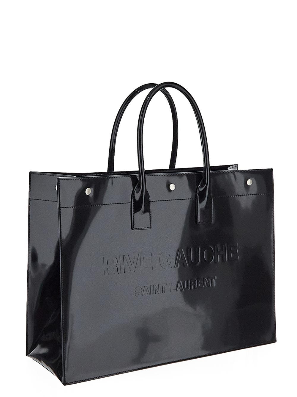 SAINT LAURENT Rive Gauche Large Tote Bag | REVERSIBLE