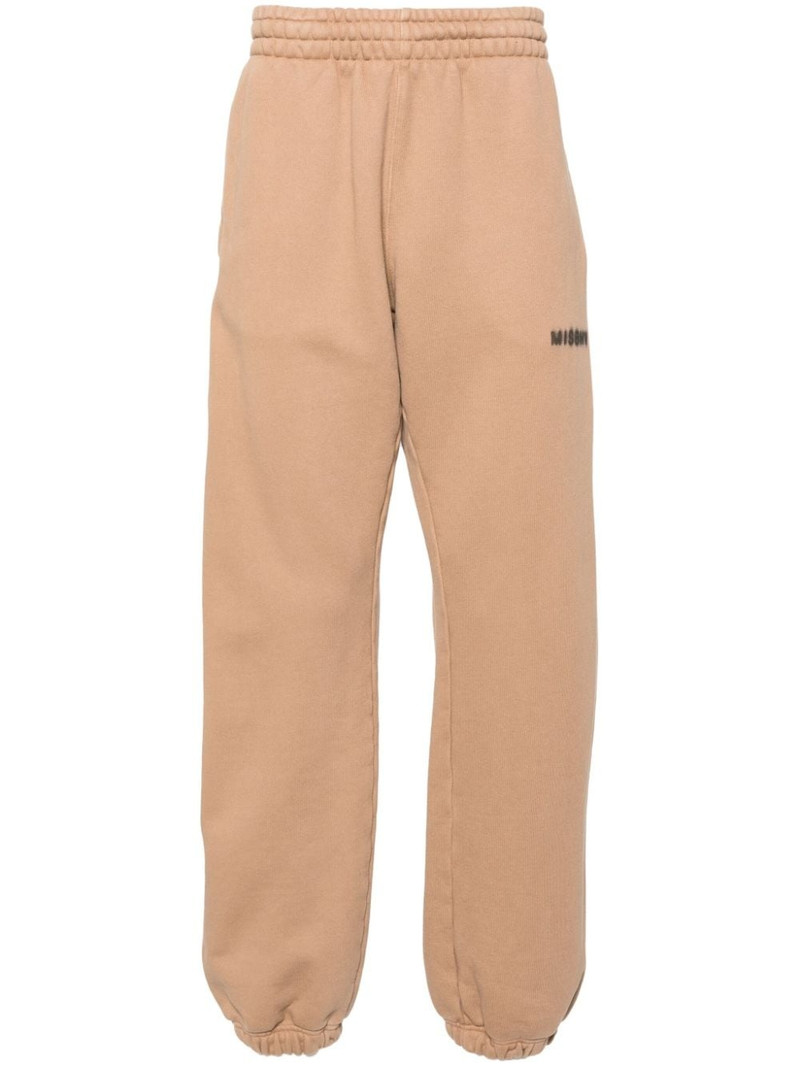 logo-print cotton track pants 1