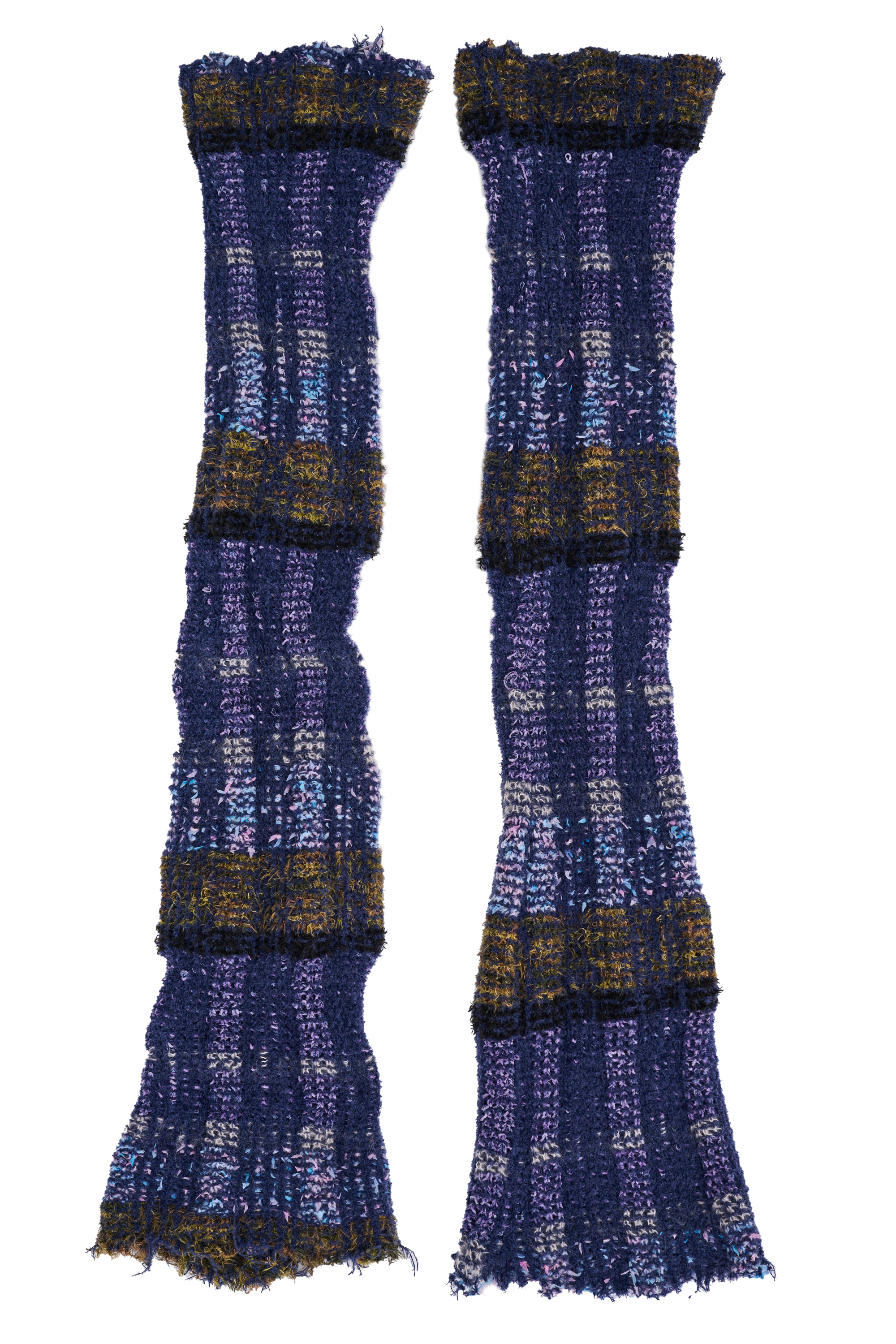 VITELLI PURPLE PLAID LEG WARMERS - 1
