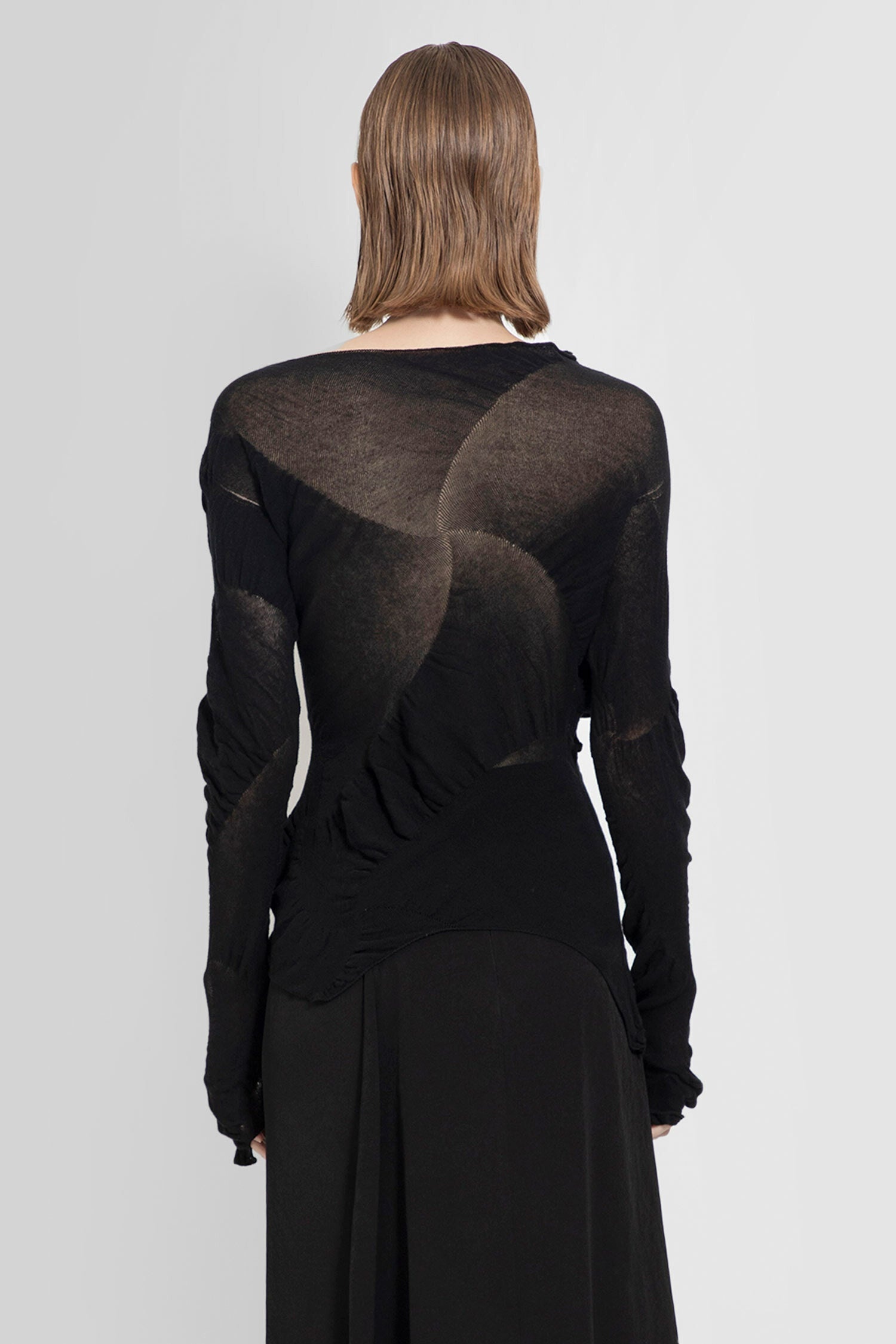 YOHJI YAMAMOTO WOMAN BLACK KNITWEAR - 3