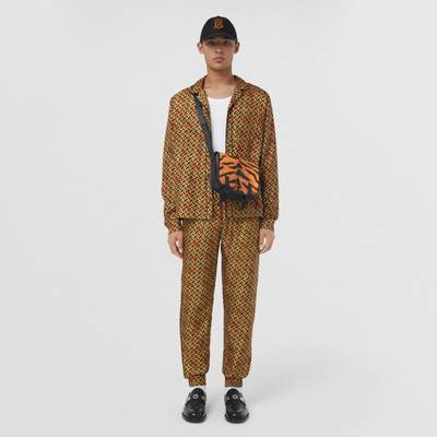 Burberry Monogram Print Silk Jogging Pants outlook