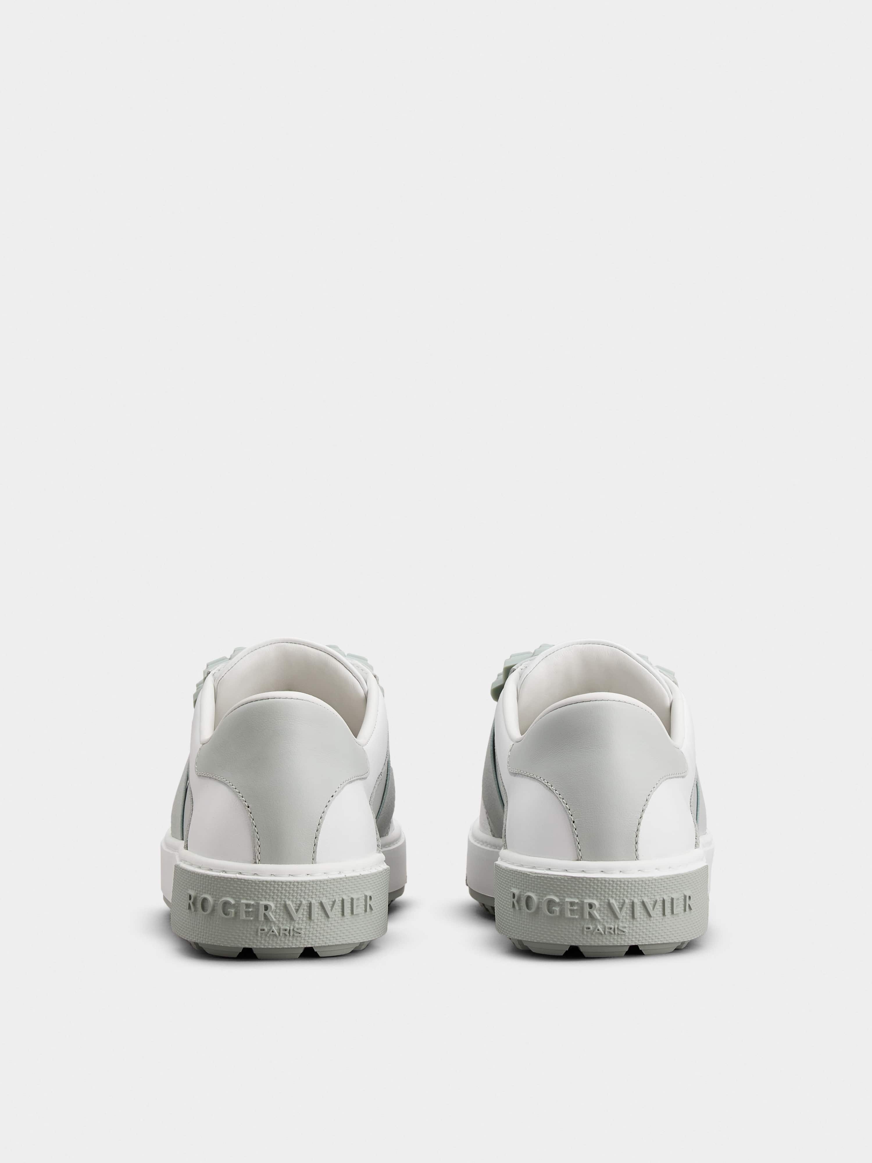 Very Vivier Rubber Buckle Sneakers in Leather - 5