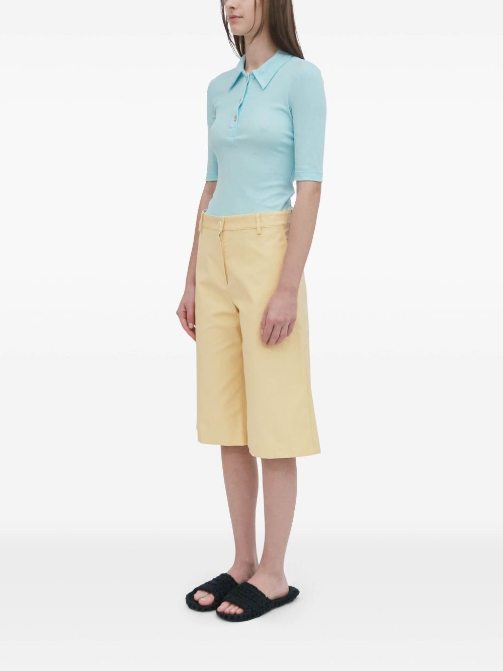 button-fastening polo top - 5