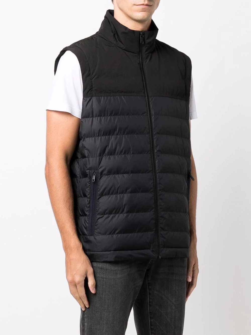 zip-up padded gilet - 3