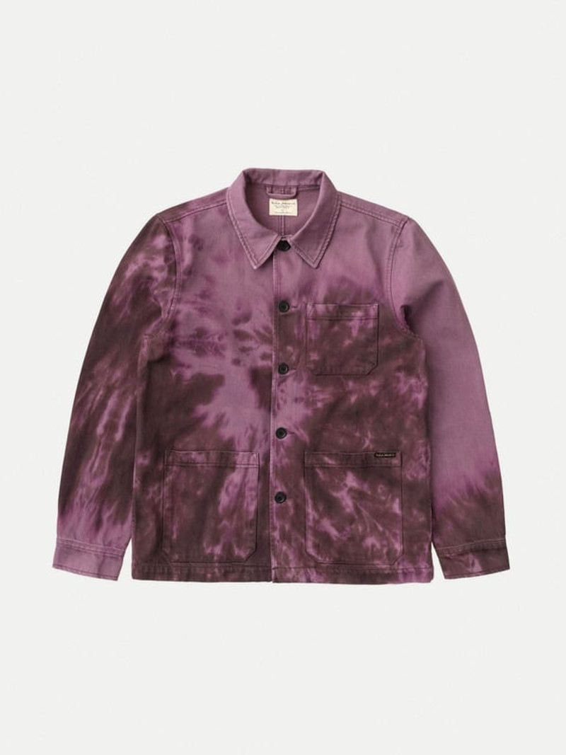 Barney Worker Jacket Tie Dye Violet 1