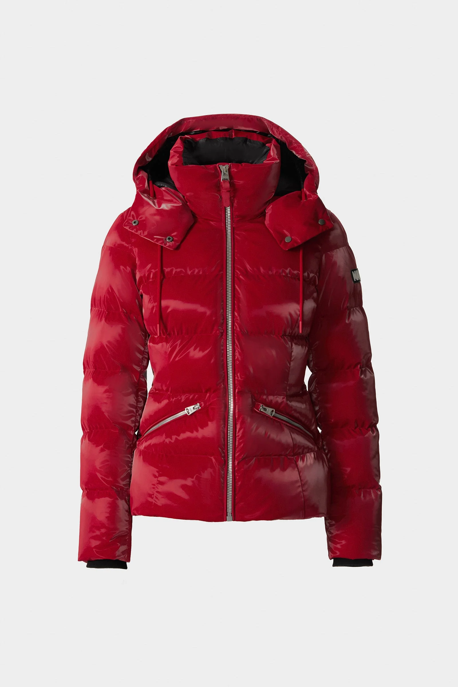 MADALYN-GLO High-Gloss Down Jacket With Removable Hood - 1
