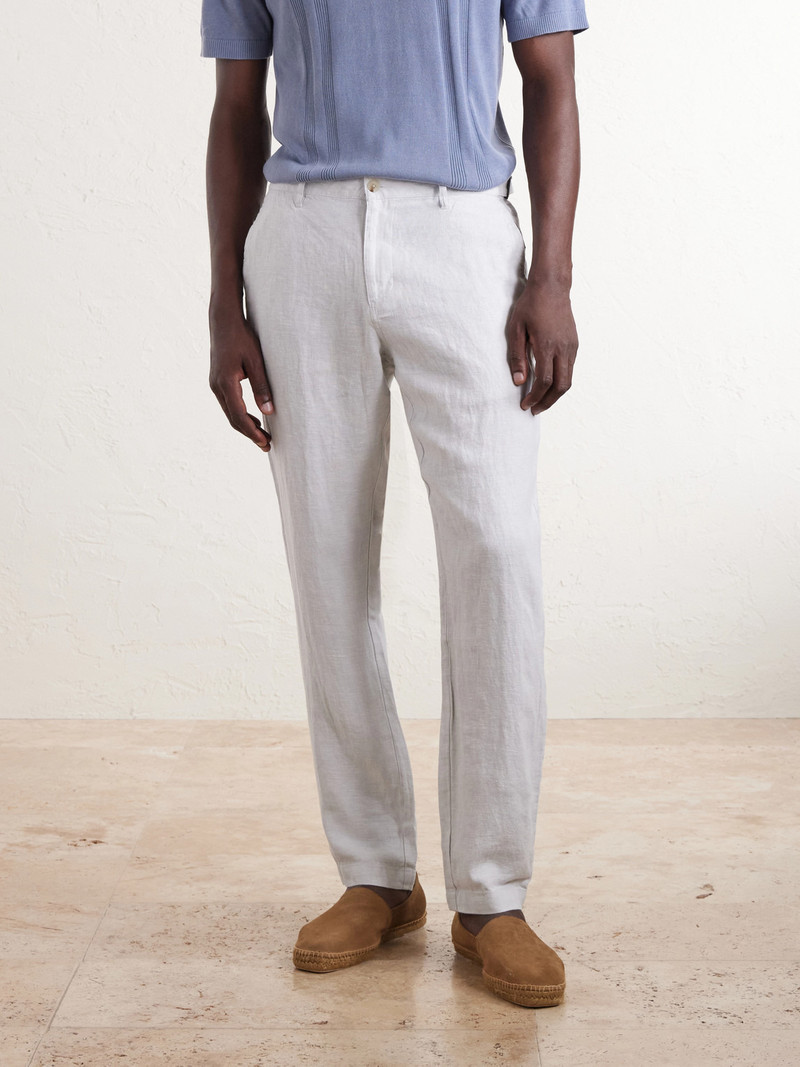 Straight-Leg Linen Trousers 3