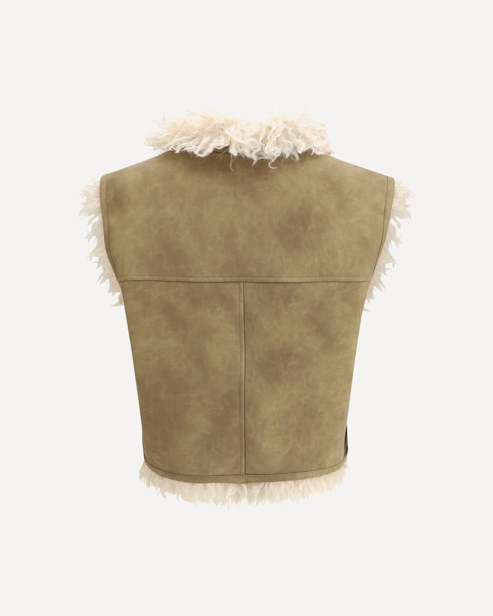Shearling faux leather Clara Gilet - 2