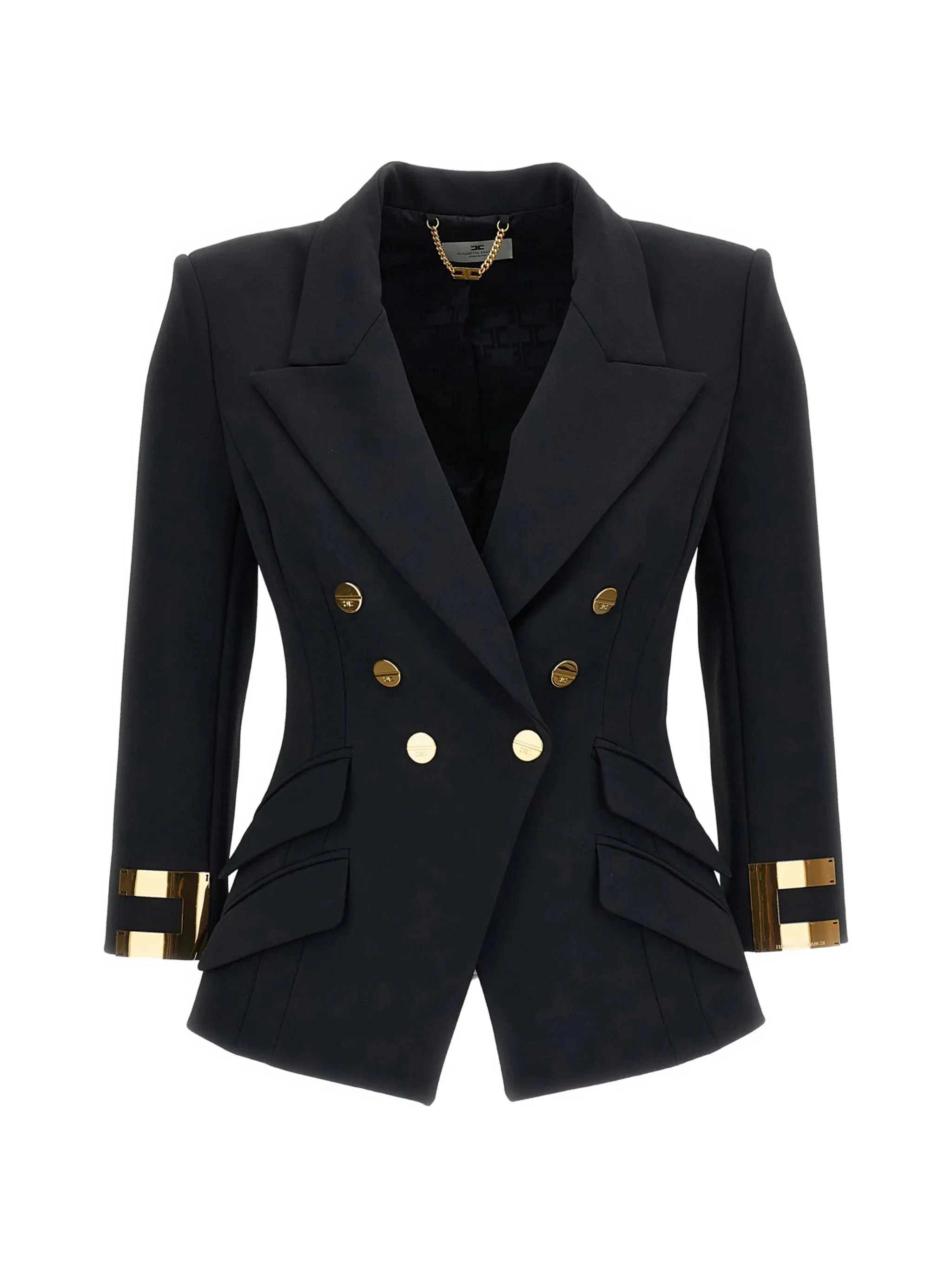 Elisabetta Franchi Double-breasted Logo-cuff Jacket - 1