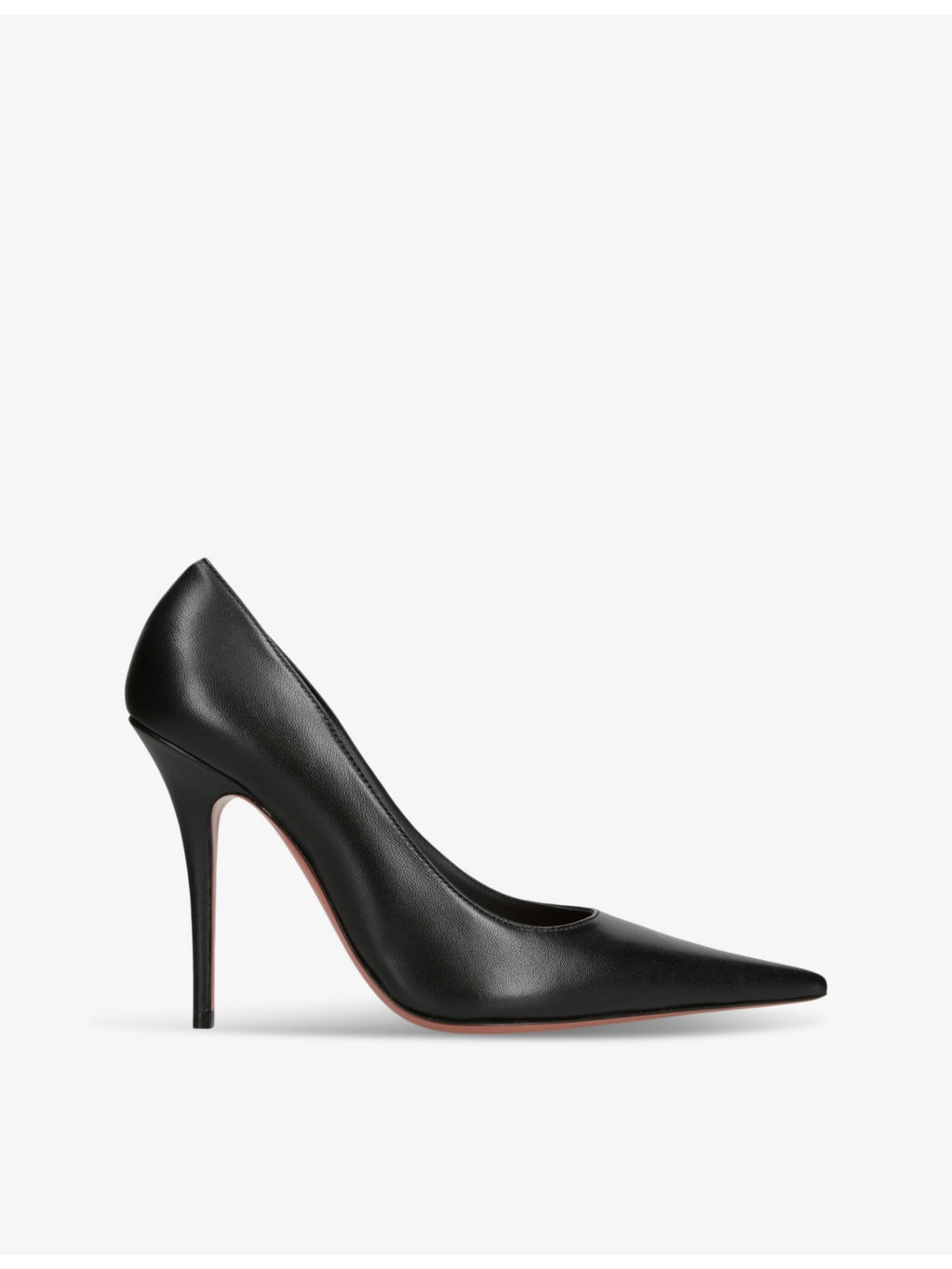 Barbara pointed-toe leather pumps - 1