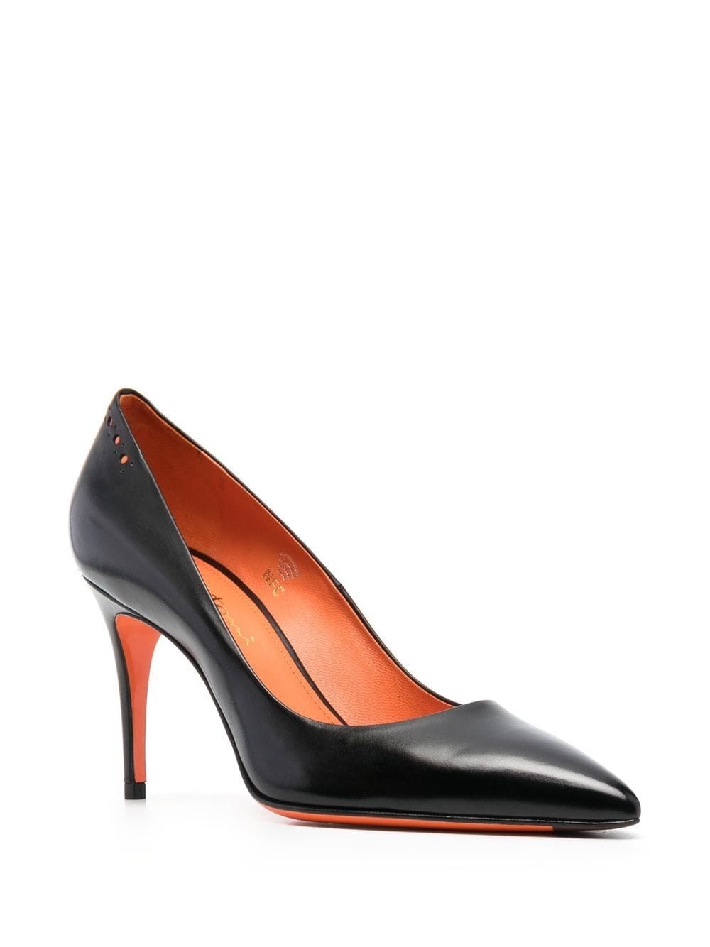 95mm heel leather pumps - 2