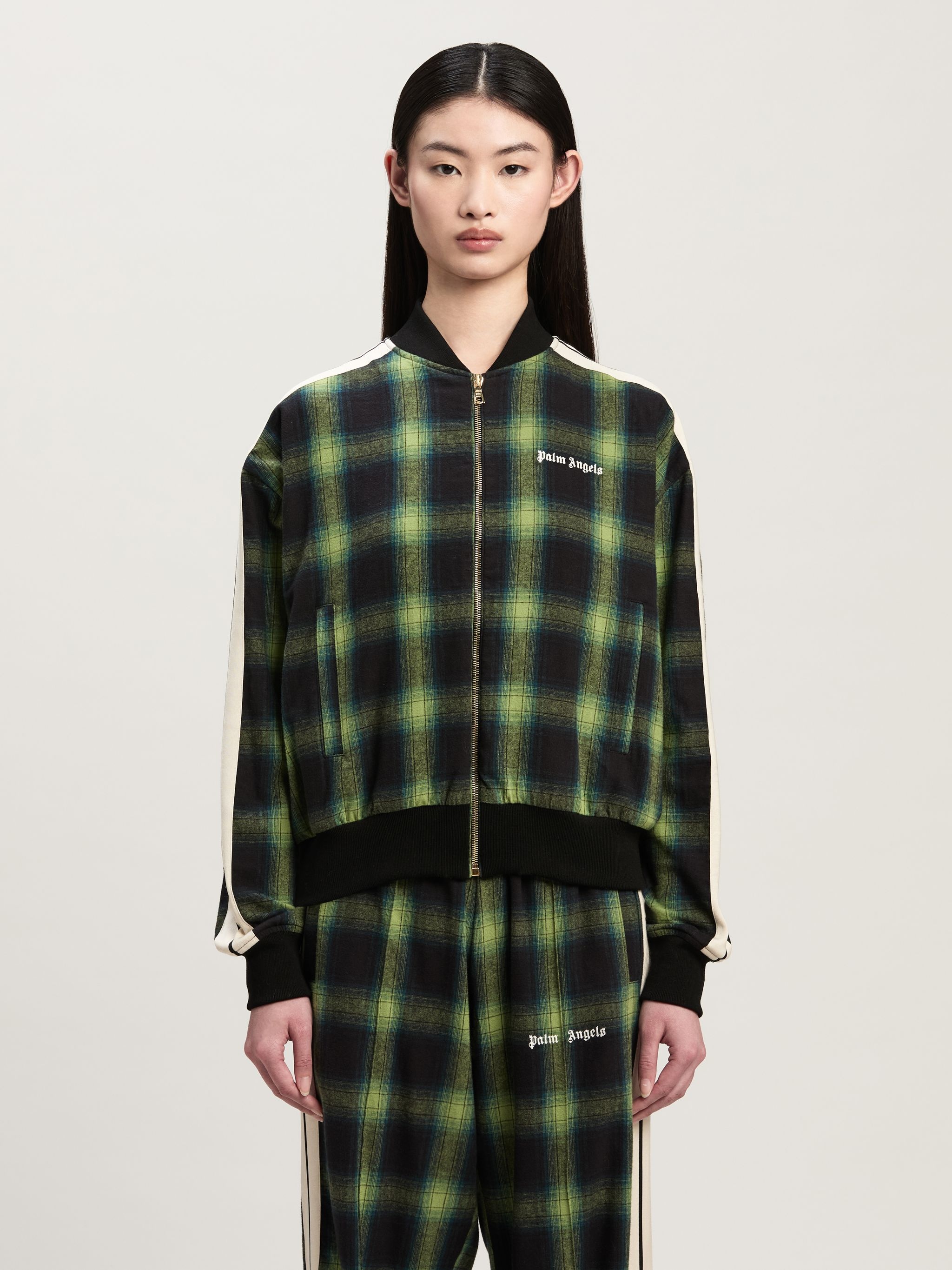 Checked Bomber Jacket - 3