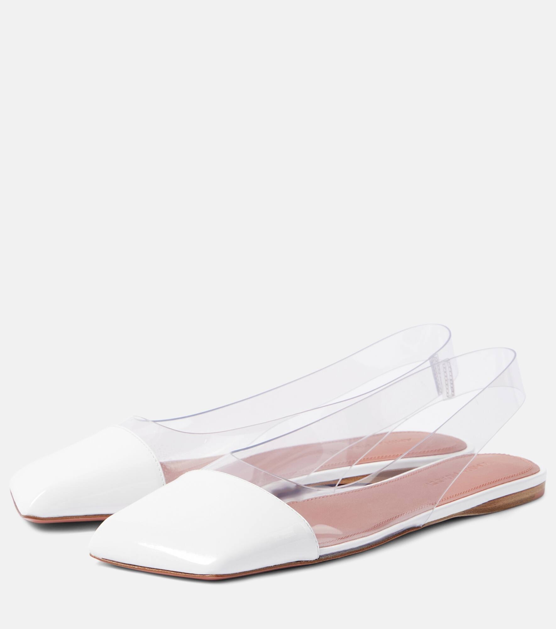 Ane Glass PVC slingback flats - 5