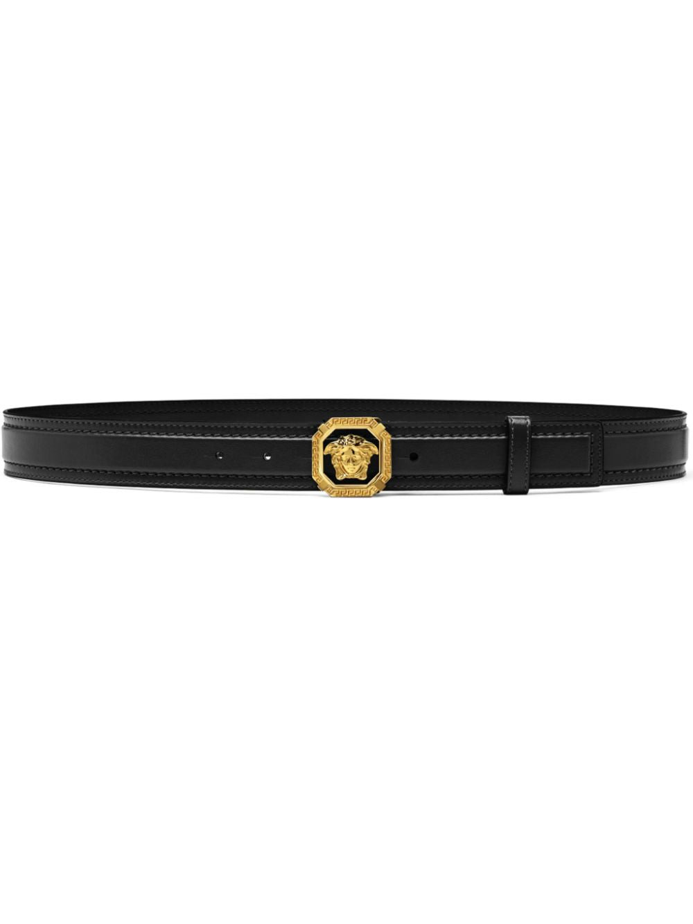 Versace Men La Medusa Leather Belt - 1